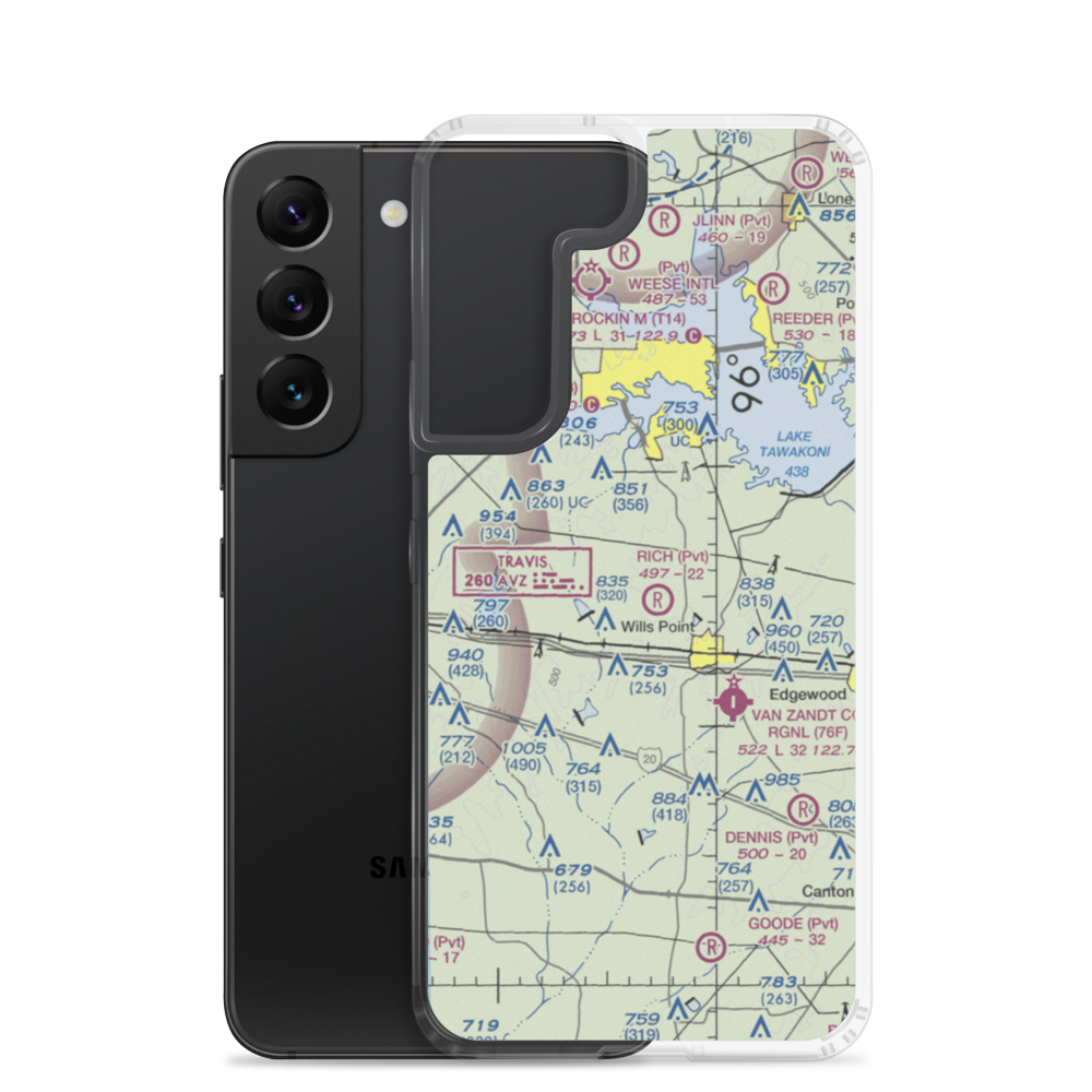 McBee Field (2TS9) VFR Sectional Samsung Case Samsung Galaxy S22 model shown