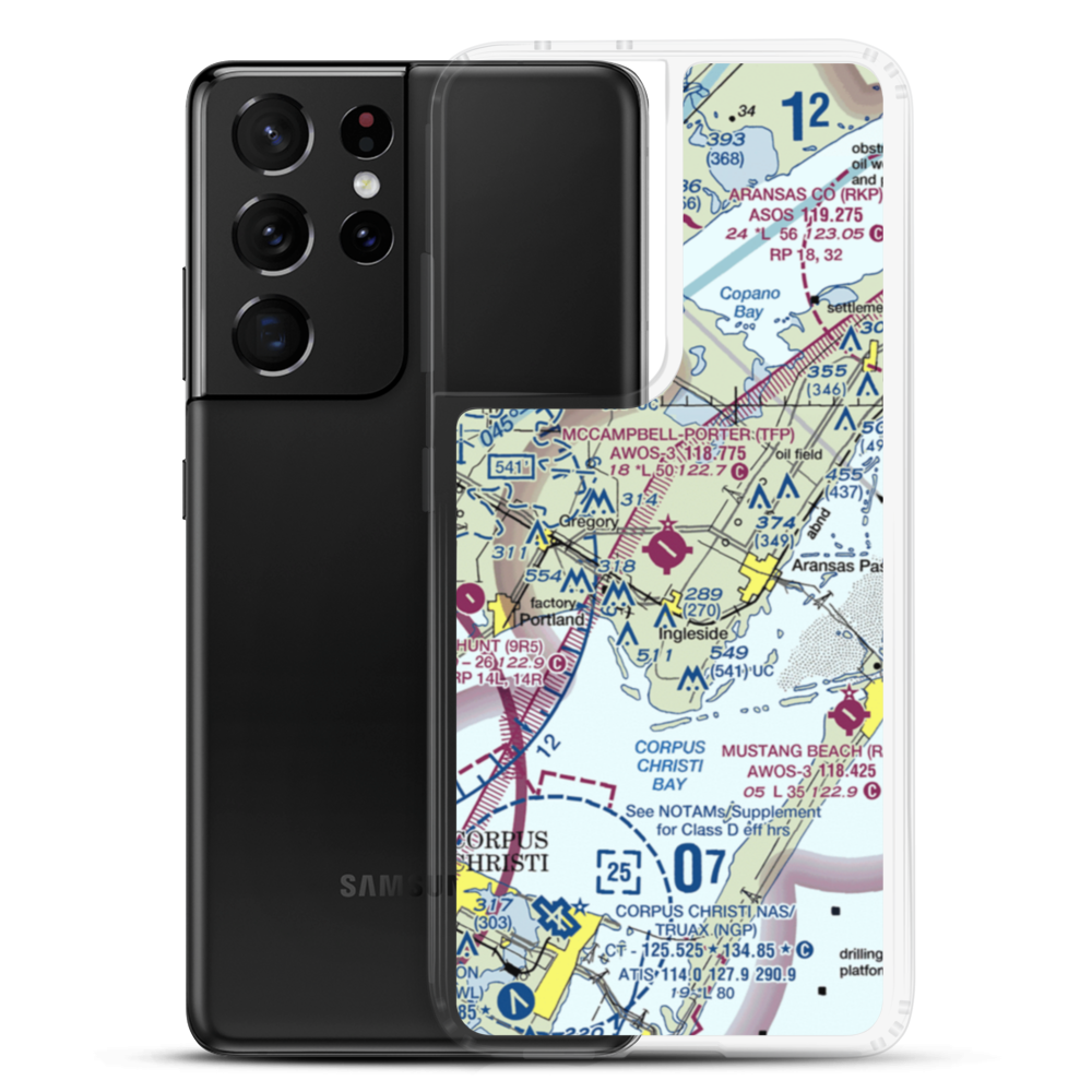 McCampbell-Porter Airport (TFP) VFR Sectional Samsung Case Samsung Galaxy S21 Ultra model shown