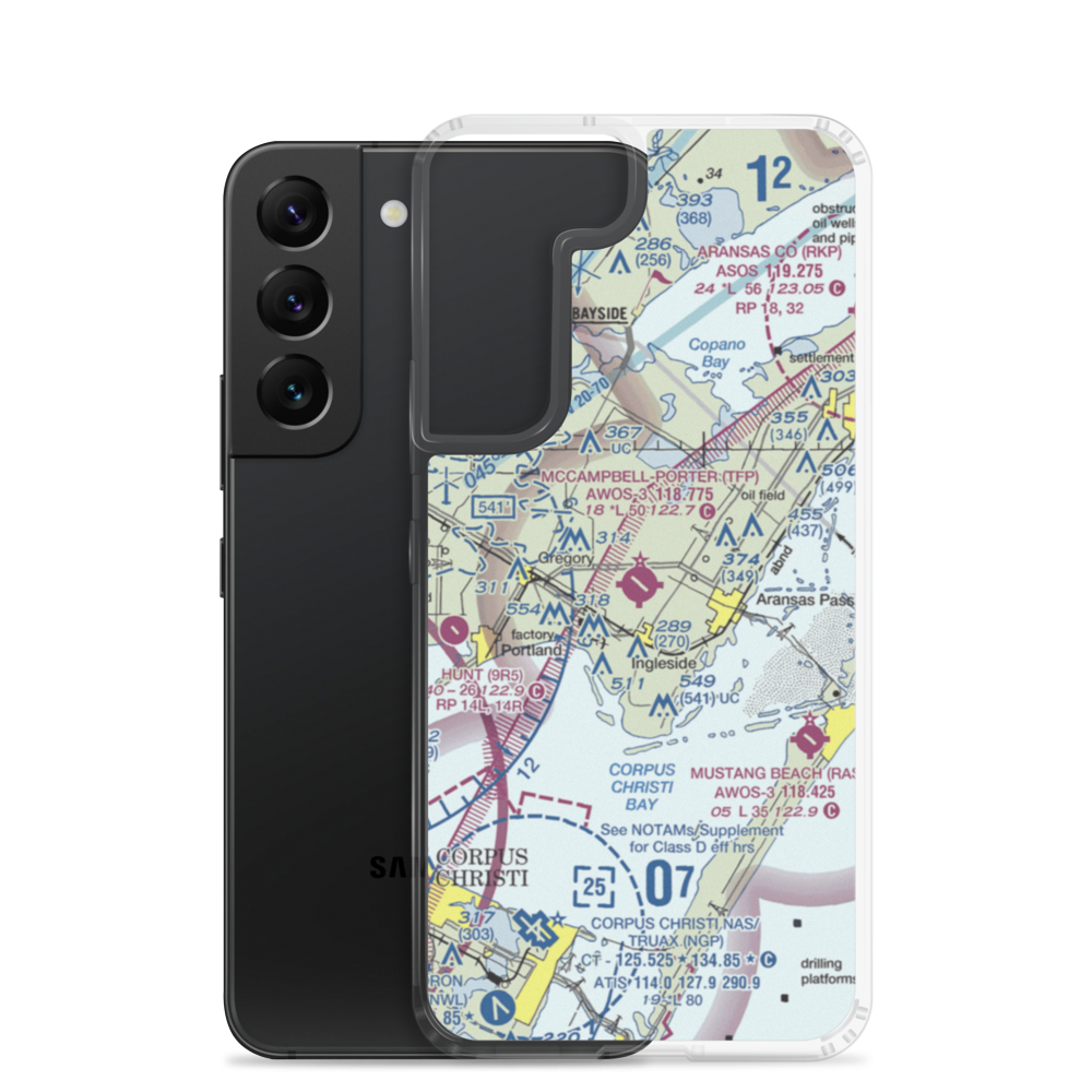 McCampbell-Porter Airport (TFP) VFR Sectional Samsung Case Samsung Galaxy S22 model shown