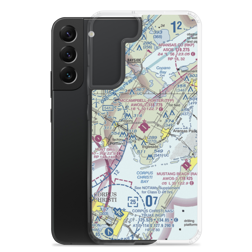 McCampbell-Porter Airport (TFP) VFR Sectional Samsung Case Samsung Galaxy S22 Plus model shown