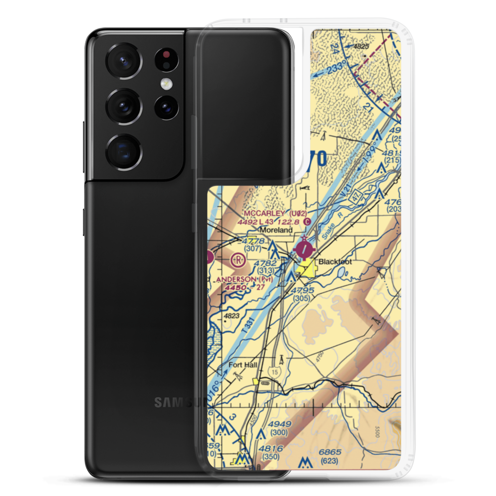 Mccarley Field (U02) VFR Sectional Samsung Case Samsung Galaxy S21 Ultra model shown