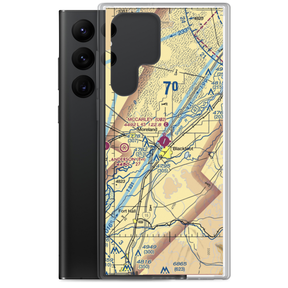 Mccarley Field (U02) VFR Sectional Samsung Case Samsung Galaxy S22 Ultra model shown
