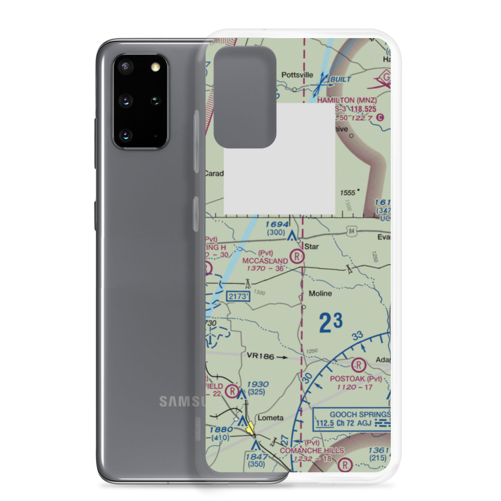 McCasland Ranch Airport (49XS) VFR Sectional Samsung Case Samsung Galaxy S20 Plus model shown