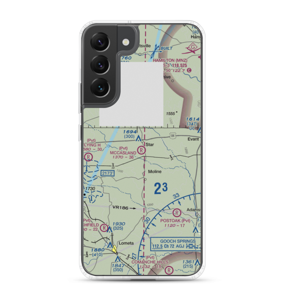 McCasland Ranch Airport (49XS) VFR Sectional Samsung Case Samsung Galaxy S22 Plus model shown