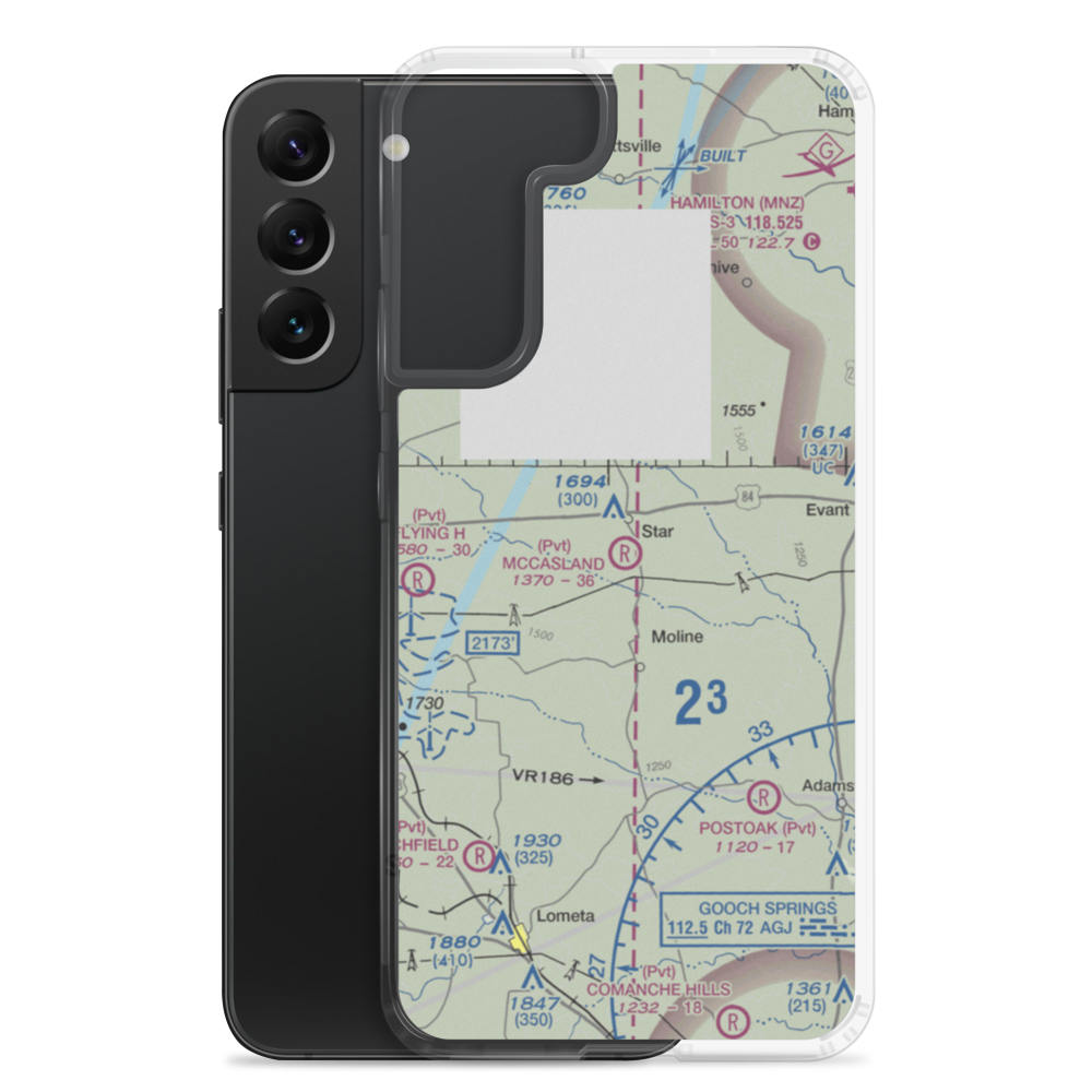McCasland Ranch Airport (49XS) VFR Sectional Samsung Case Samsung Galaxy S22 Plus model shown