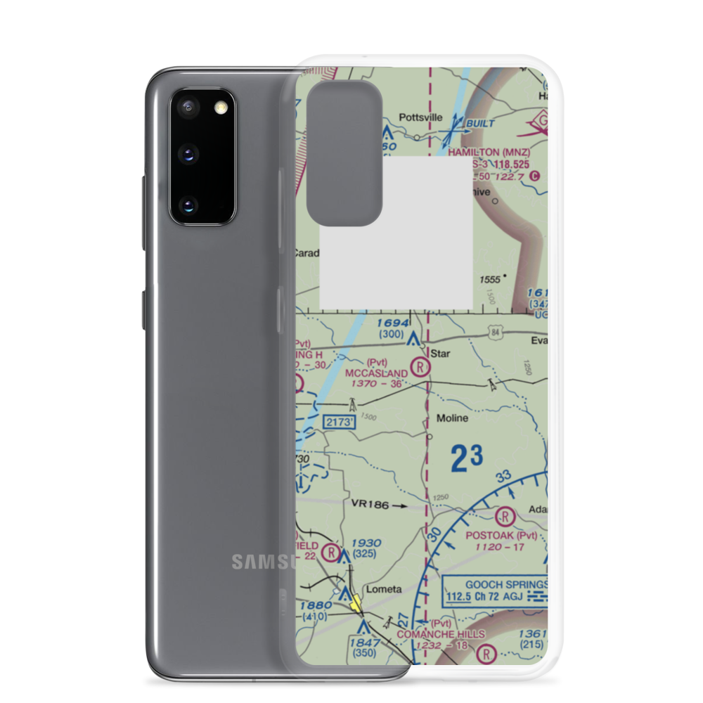 McCasland Ranch Airport (49XS) VFR Sectional Samsung Case Samsung Galaxy S20 model shown