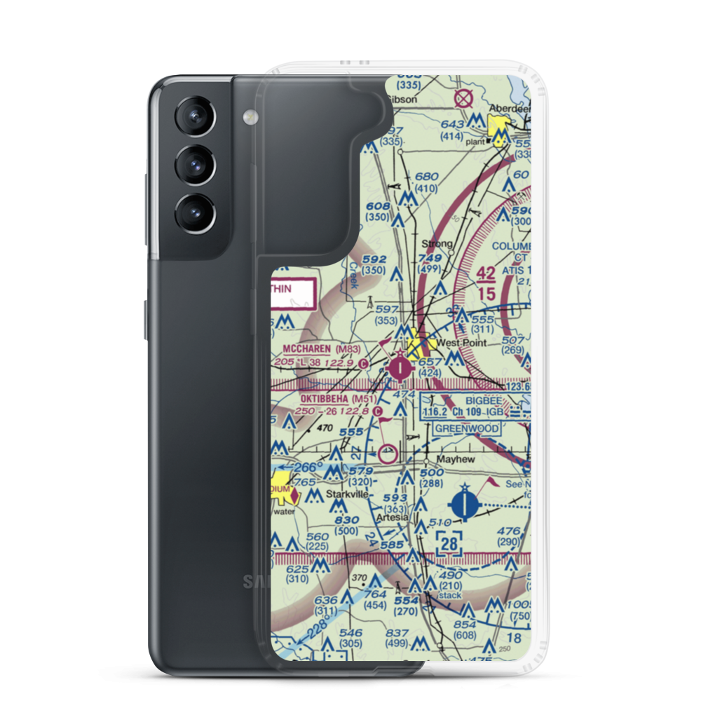 Mccharen Field (M83) VFR Sectional Samsung Case Samsung Galaxy S21 model shown
