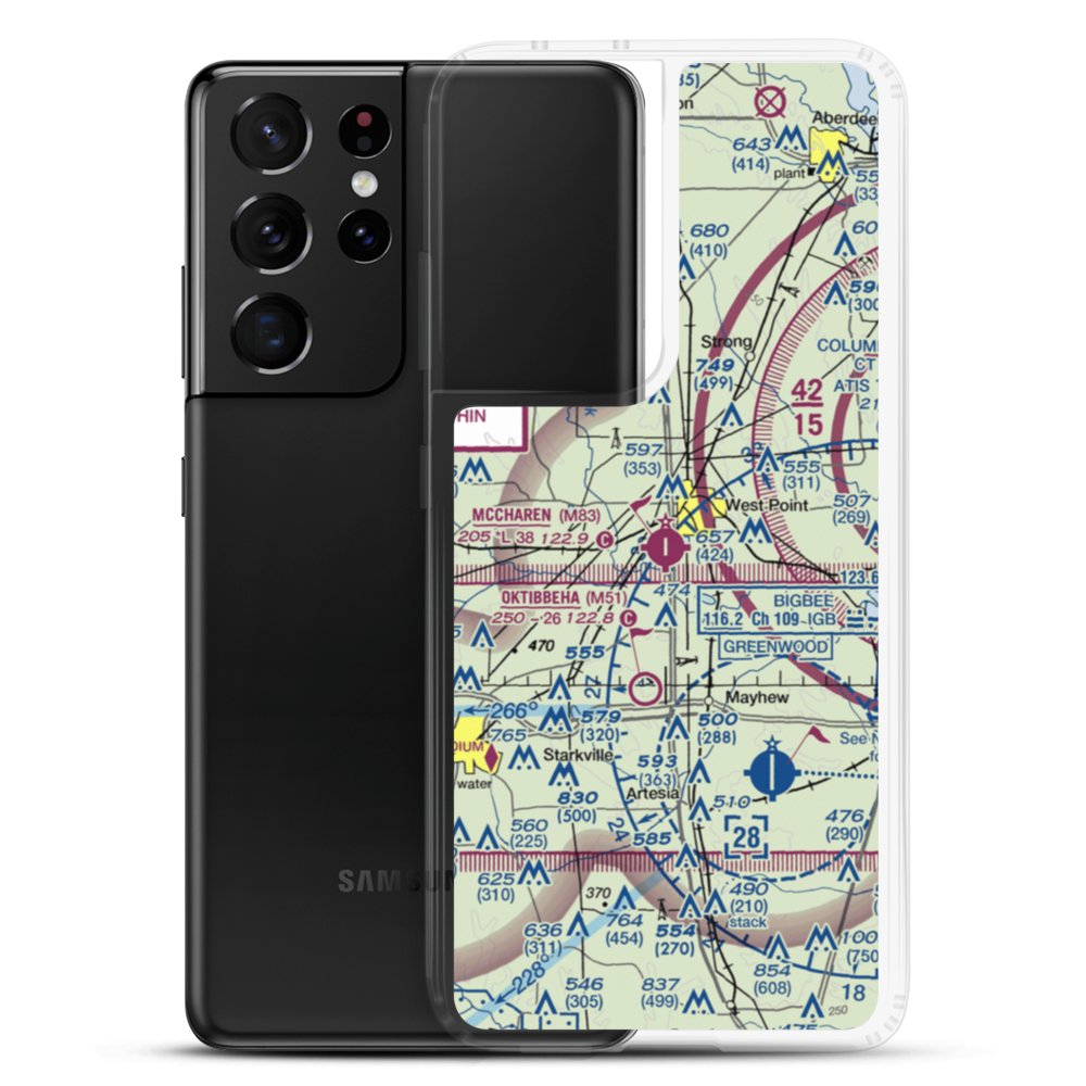 Mccharen Field (M83) VFR Sectional Samsung Case Samsung Galaxy S21 Ultra model shown