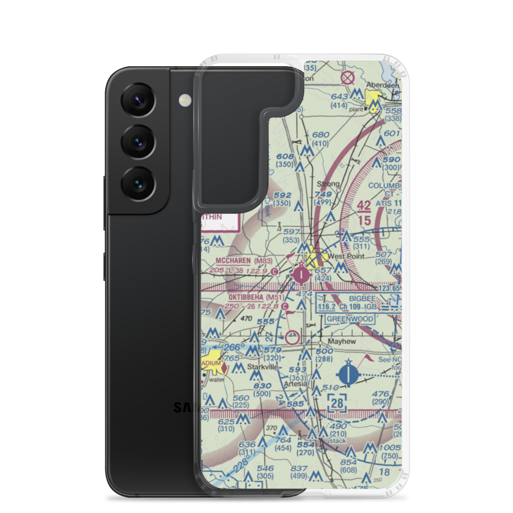 Mccharen Field (M83) VFR Sectional Samsung Case Samsung Galaxy S22 model shown