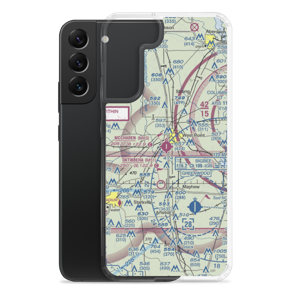 Mccharen Field (M83) VFR Sectional Samsung Case Samsung Galaxy S22 Plus model shown