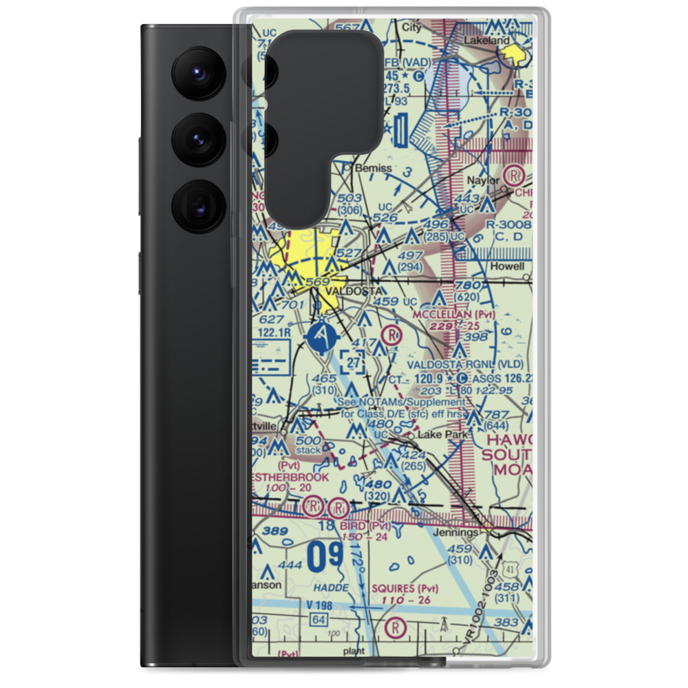 Mcclellan Airport (7GA2) VFR Sectional Samsung Case Samsung Galaxy S22 Ultra model shown