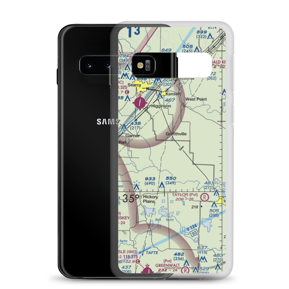 McConnaughhay's Field (KENS) VFR Sectional Samsung Case Samsung Galaxy S10 model shown