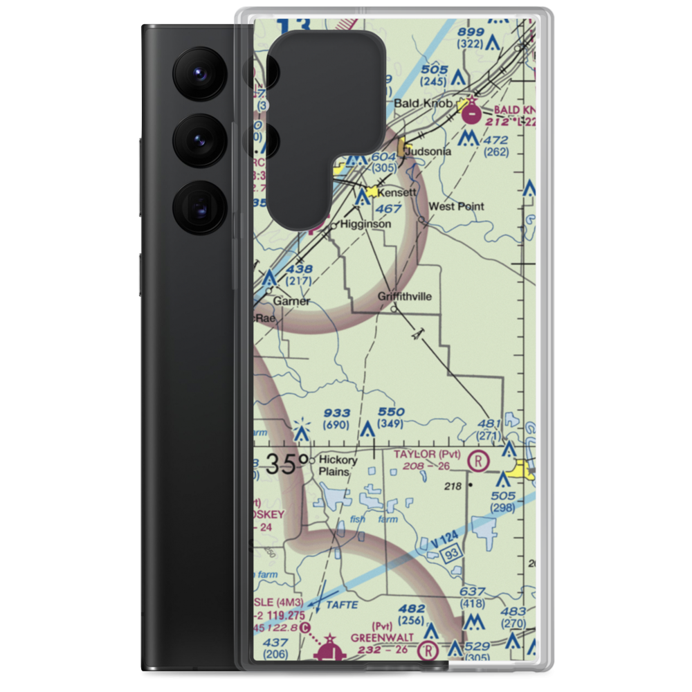 McConnaughhay's Field (KENS) VFR Sectional Samsung Case Samsung Galaxy S22 Ultra model shown