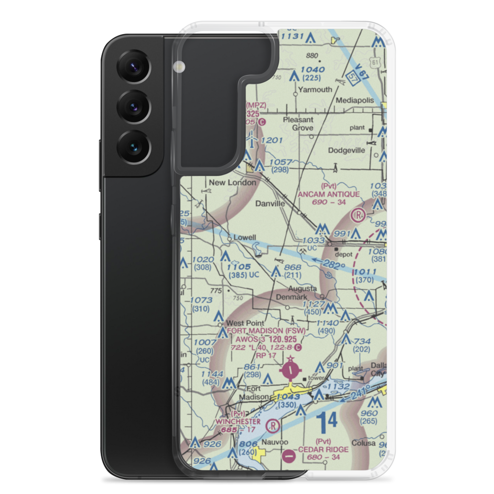 Mccoy Airport (4IA4) VFR Sectional Samsung Case Samsung Galaxy S22 Plus model shown