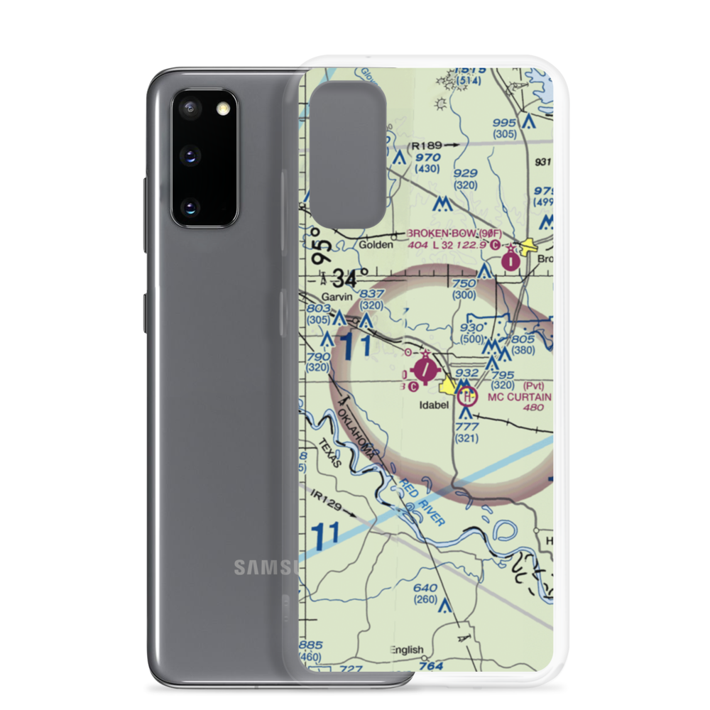 McCurtain County Regional Airport (4O4) VFR Sectional Samsung Case Samsung Galaxy S20 model shown