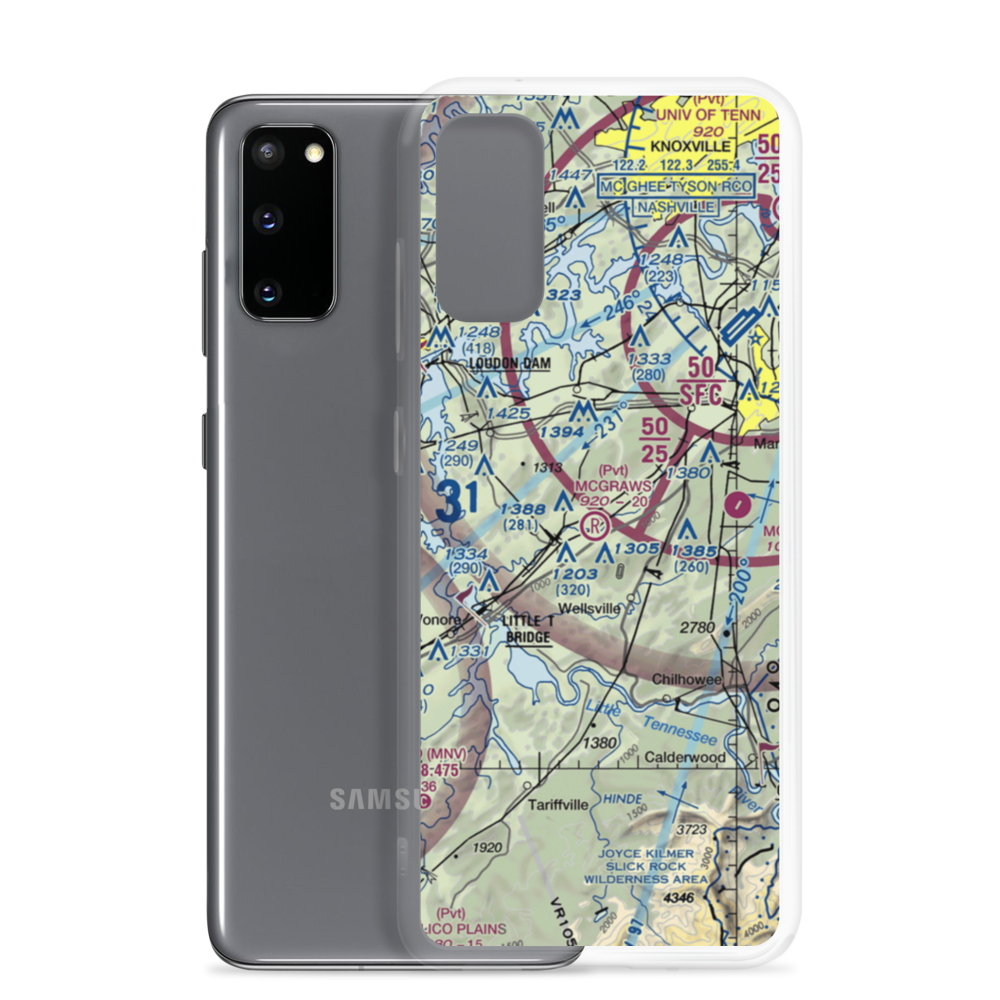 Mcgraw's Backyard Airport (5TN4) VFR Sectional Samsung Case Samsung Galaxy S20 model shown