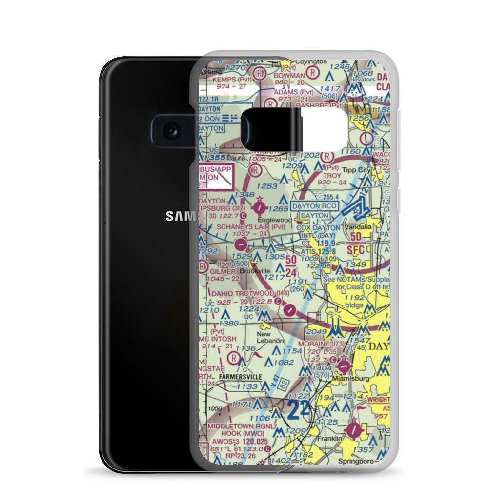 Mcgregor Airfield (12OH) VFR Sectional Samsung Case Samsung Galaxy S10e model shown