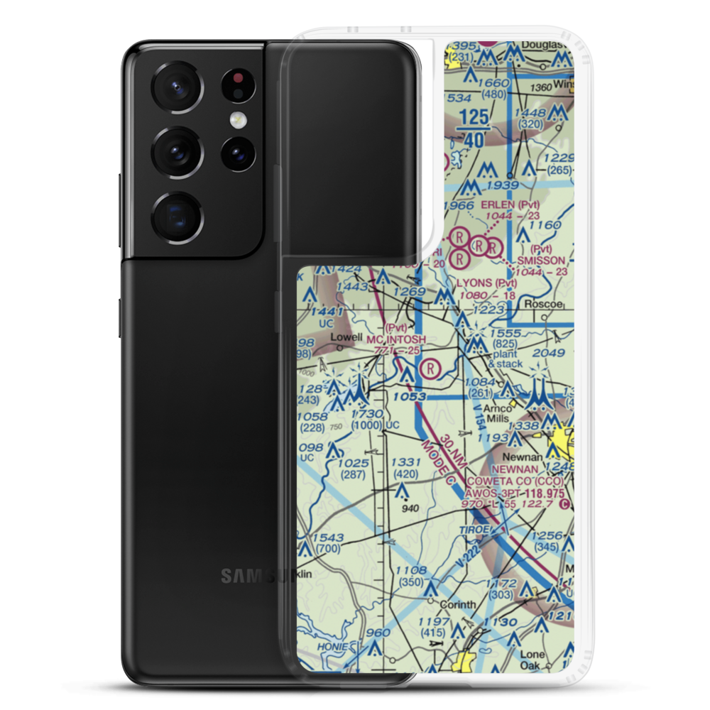 Mcintosh Field (95GA) VFR Sectional Samsung Case Samsung Galaxy S21 Ultra model shown