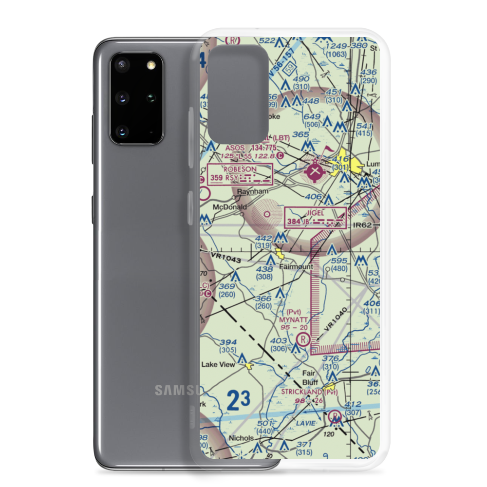 Mckee Airport (NC70) VFR Sectional Samsung Case Samsung Galaxy S20 Plus model shown