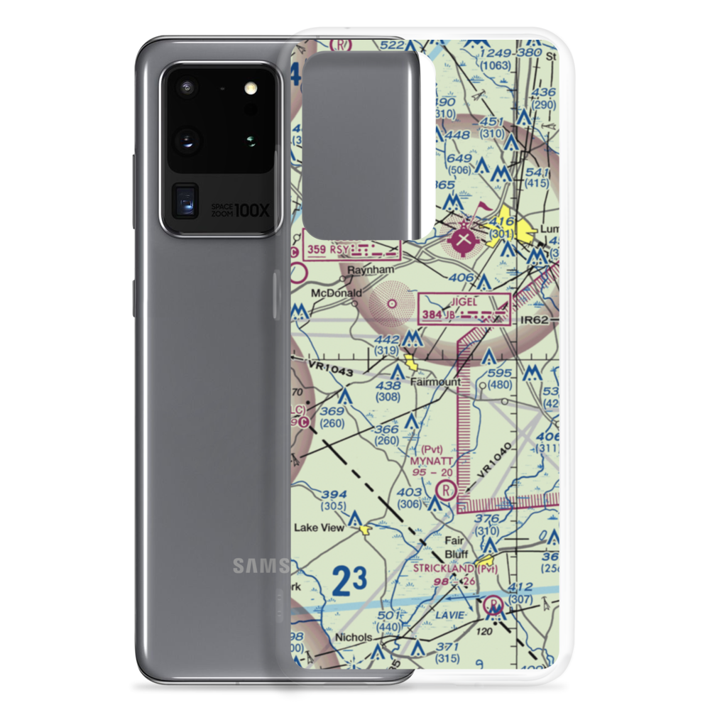 Mckee Airport (NC70) VFR Sectional Samsung Case Samsung Galaxy S20 Ultra model shown