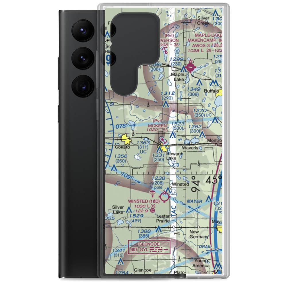 McKeen Seaplane Base (6MN3) VFR Sectional Samsung Case Samsung Galaxy S22 Ultra model shown