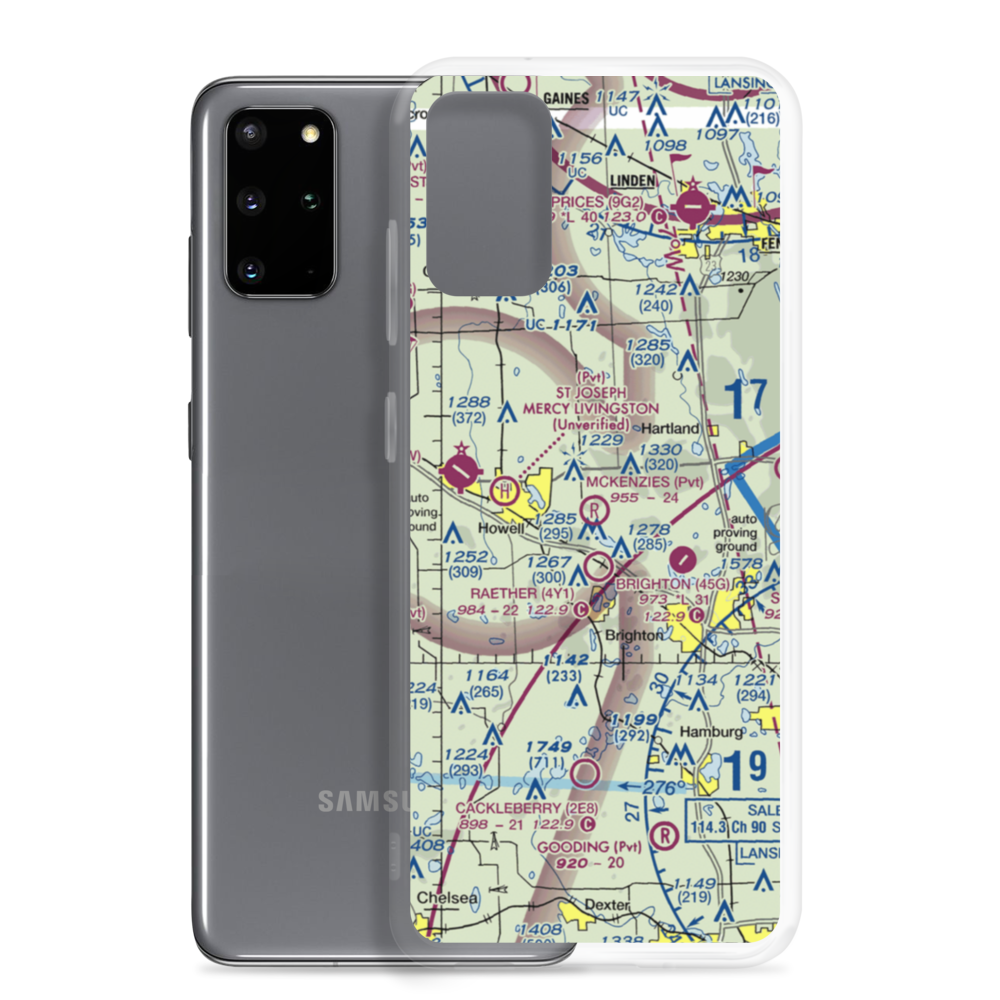 Mckenzie's Landing Airport (1MI5) VFR Sectional Samsung Case Samsung Galaxy S20 Plus model shown