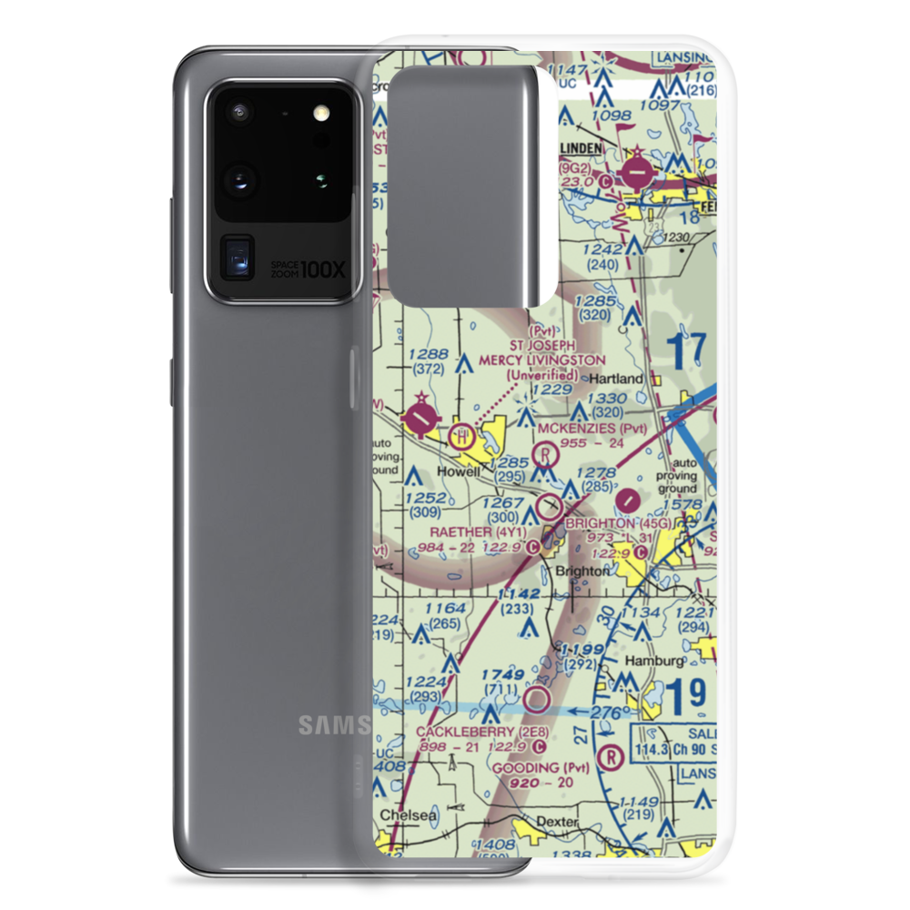 Mckenzie's Landing Airport (1MI5) VFR Sectional Samsung Case Samsung Galaxy S20 Ultra model shown