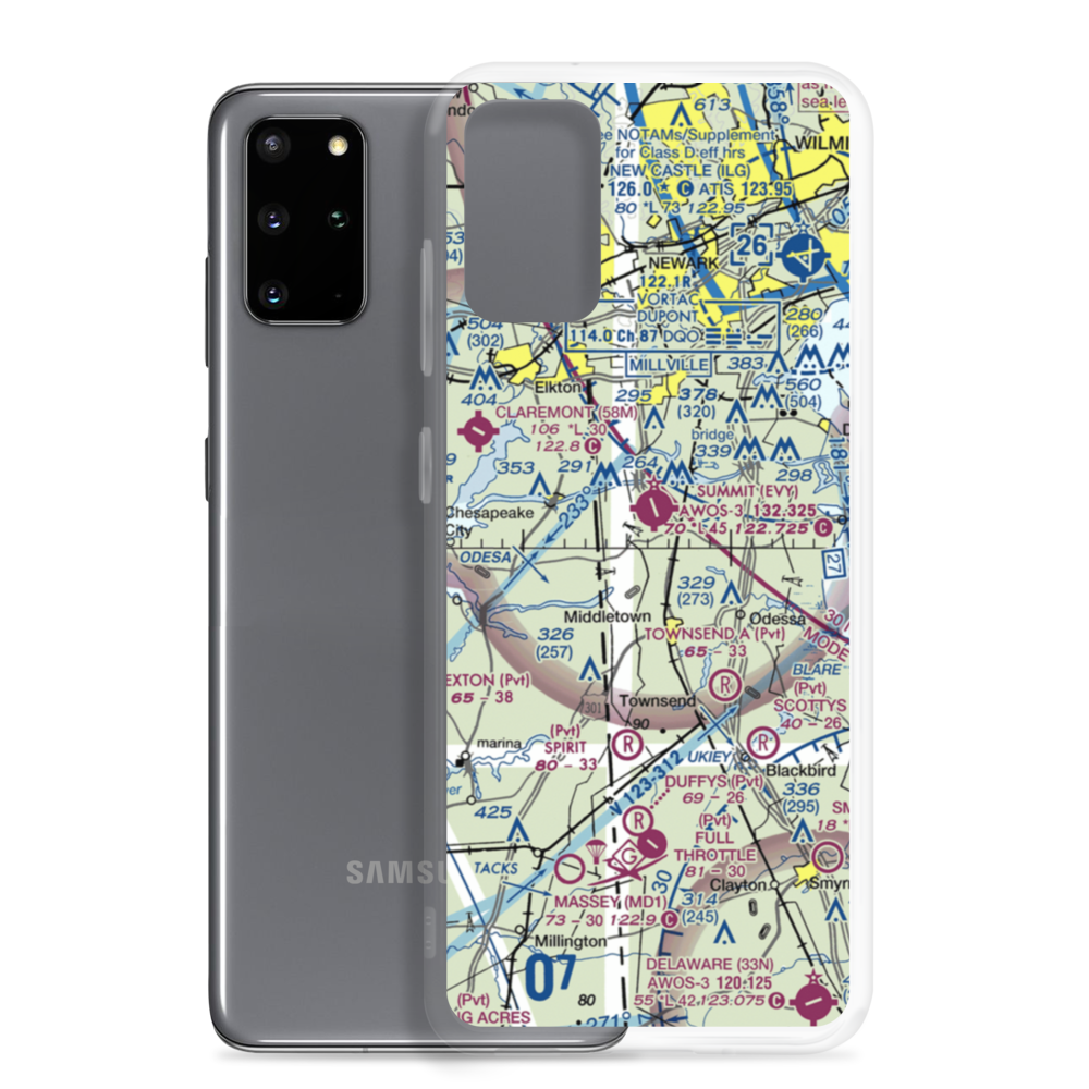 Mckeown Airport (1DE5) VFR Sectional Samsung Case Samsung Galaxy S20 Plus model shown