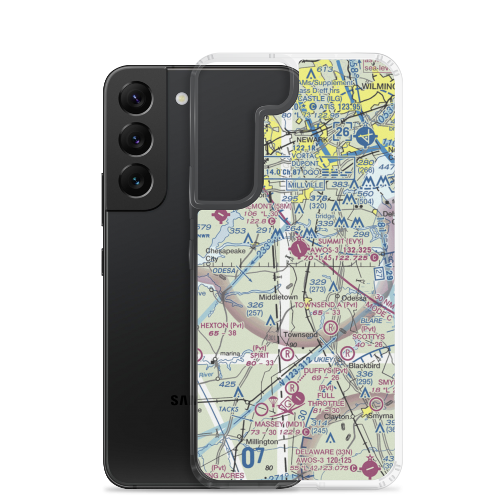 Mckeown Airport (1DE5) VFR Sectional Samsung Case Samsung Galaxy S22 model shown