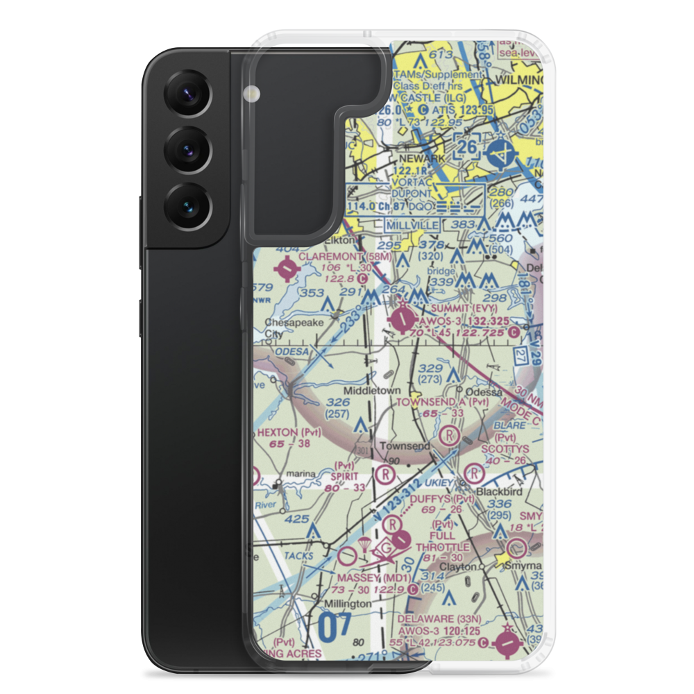 Mckeown Airport (1DE5) VFR Sectional Samsung Case Samsung Galaxy S22 Plus model shown