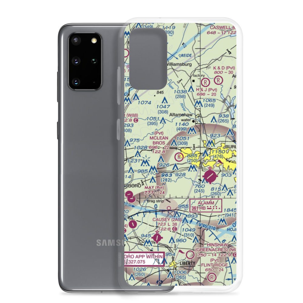 Mclean Brothers Airport (59NC) VFR Sectional Samsung Case Samsung Galaxy S20 Plus model shown