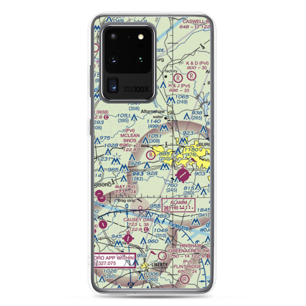 Mclean Brothers Airport (59NC) VFR Sectional Samsung Case Samsung Galaxy S20 Ultra model shown