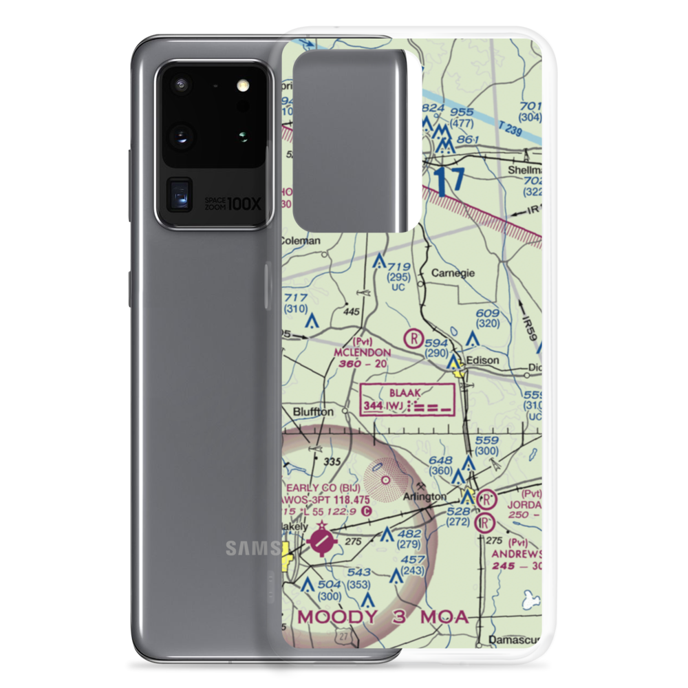 Mclendon Airport (GA48) VFR Sectional Samsung Case Samsung Galaxy S20 Ultra model shown