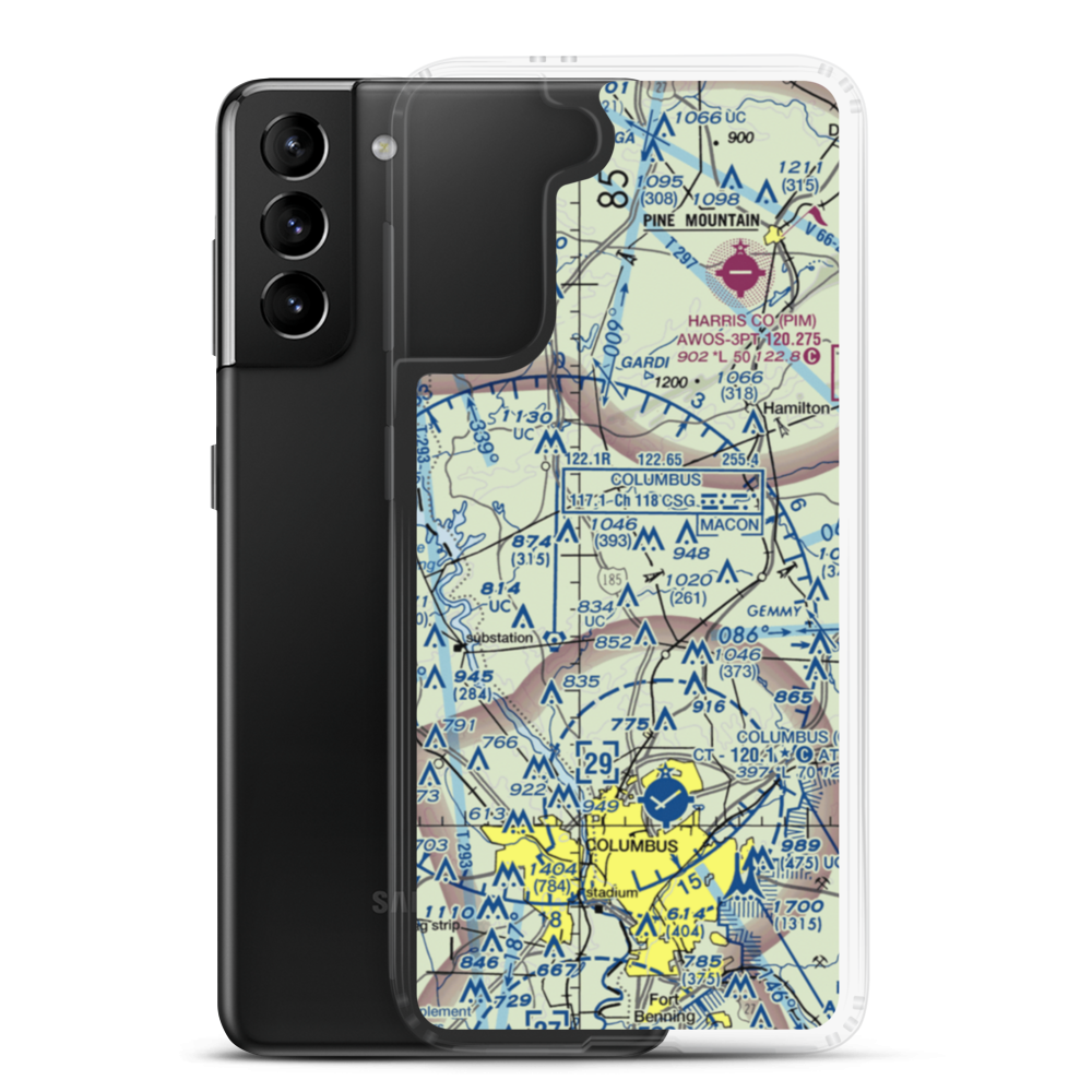 Mclendon Field (GE04) VFR Sectional Samsung Case Samsung Galaxy S21 Plus model shown