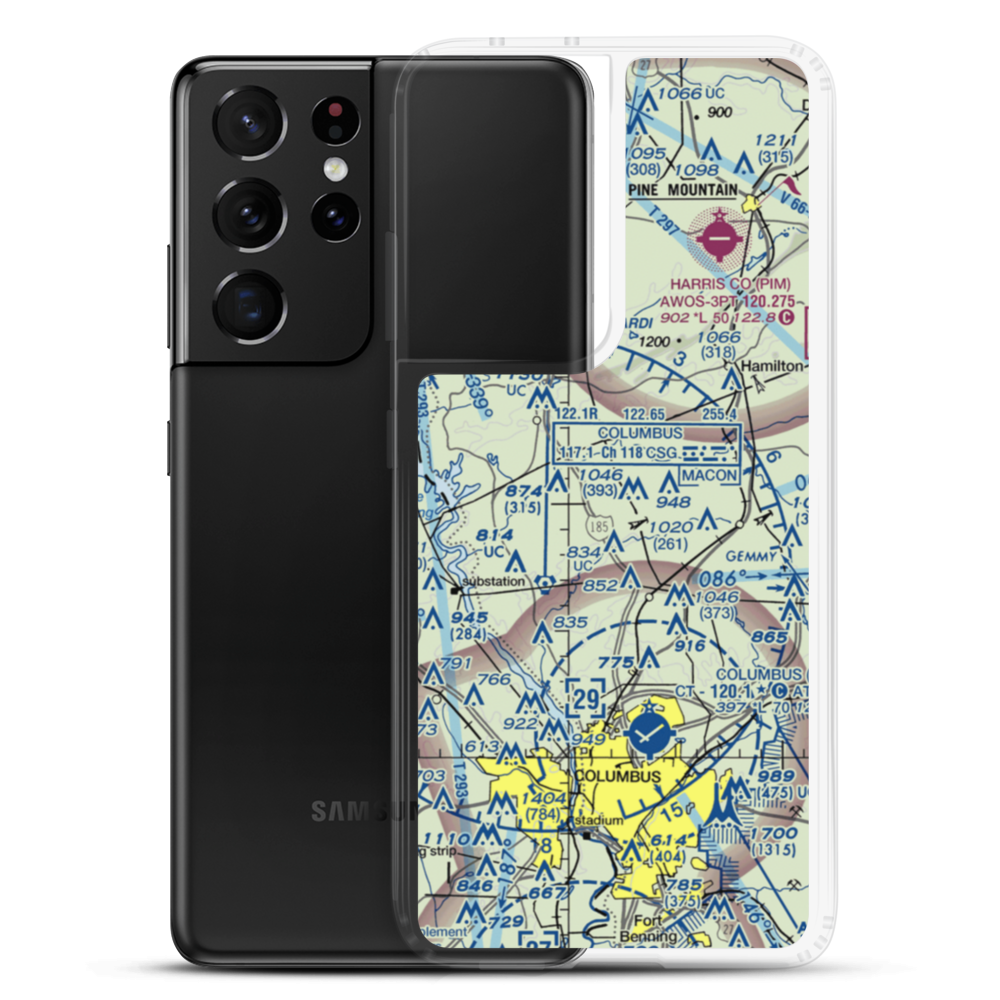 Mclendon Field (GE04) VFR Sectional Samsung Case Samsung Galaxy S21 Ultra model shown