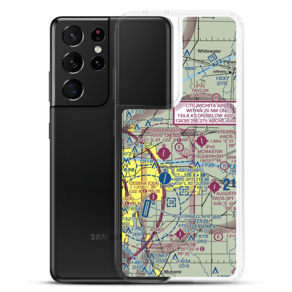 McMaster Gliderport (29KS) VFR Sectional Samsung Case Samsung Galaxy S21 Ultra model shown