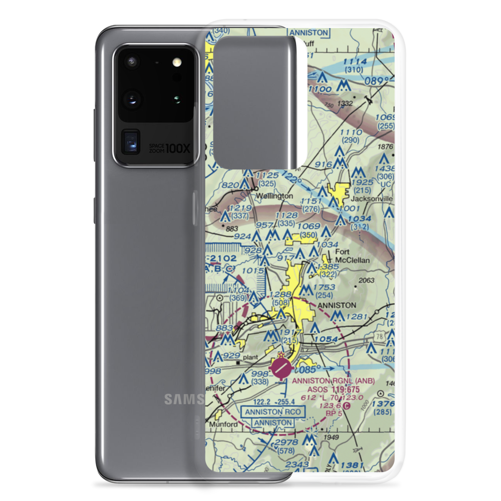 Mcminn Airport (25A) VFR Sectional Samsung Case Samsung Galaxy S20 Ultra model shown