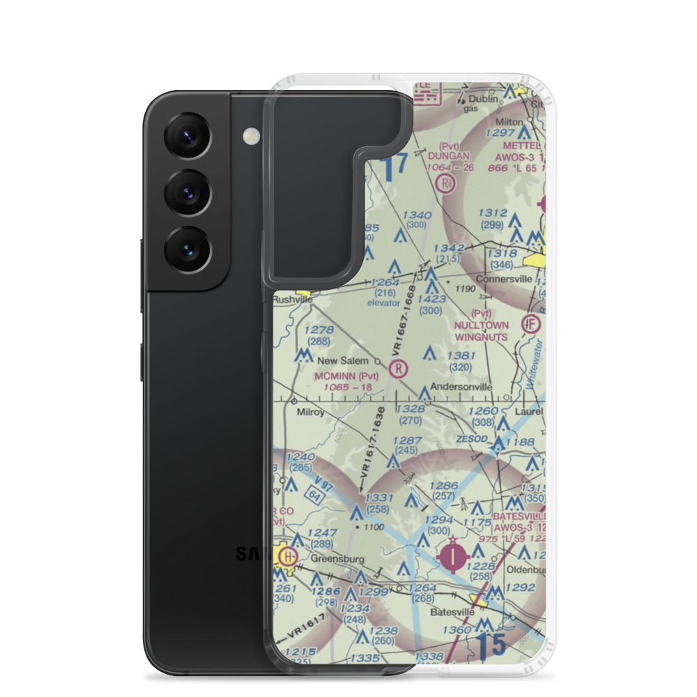Mcminn Airport (6IN8) VFR Sectional Samsung Case Samsung Galaxy S22 model shown