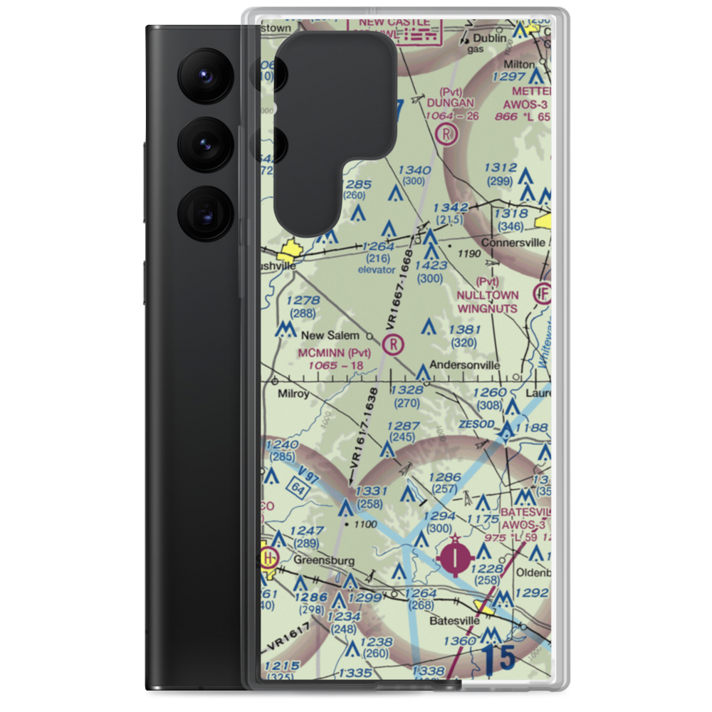 Mcminn Airport (6IN8) VFR Sectional Samsung Case Samsung Galaxy S22 Ultra model shown