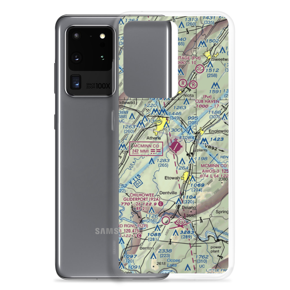 McMinn County Airport (MMI) VFR Sectional Samsung Case Samsung Galaxy S20 Ultra model shown