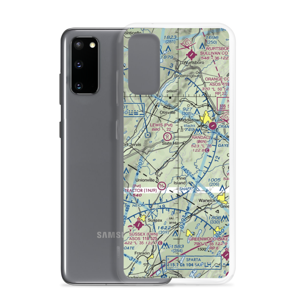 Md1 Airport (08NY) VFR Sectional Samsung Case Samsung Galaxy S20 model shown