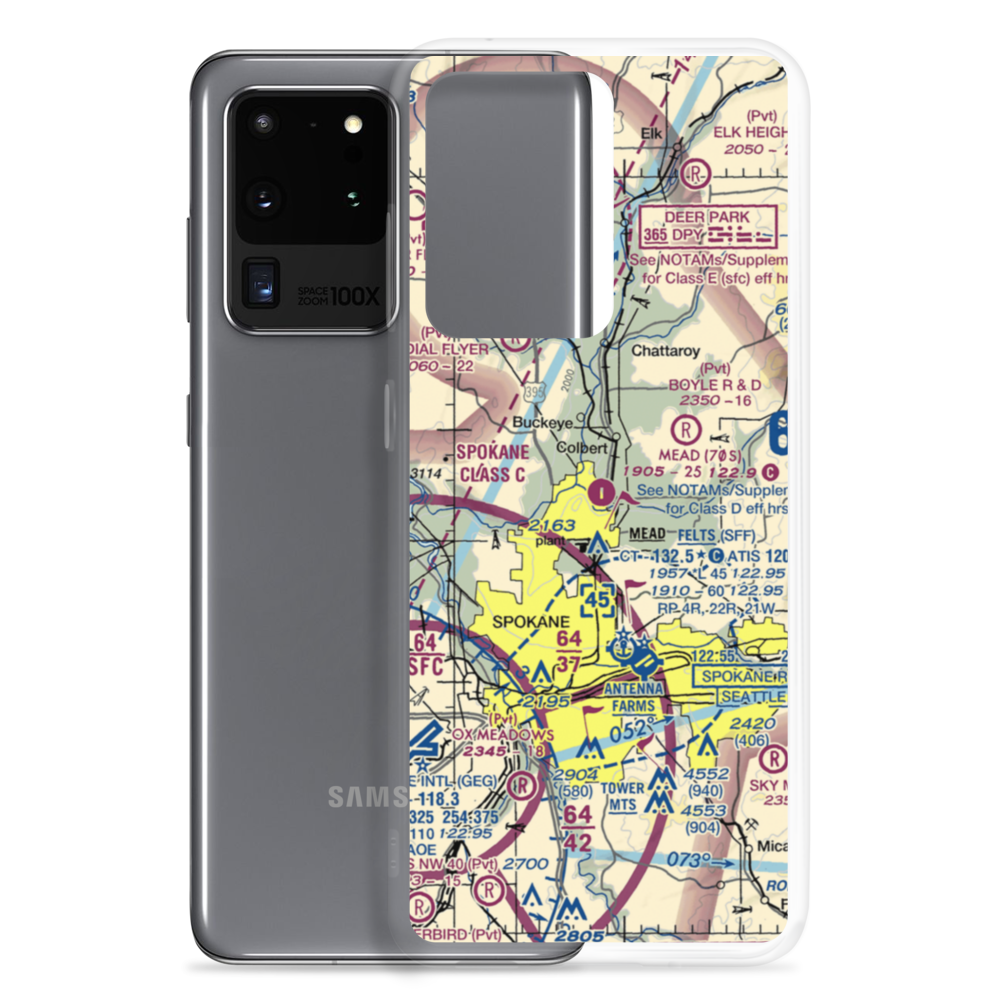 Mead Flying Service Airport (70S) VFR Sectional Samsung Case Samsung Galaxy S20 Ultra model shown