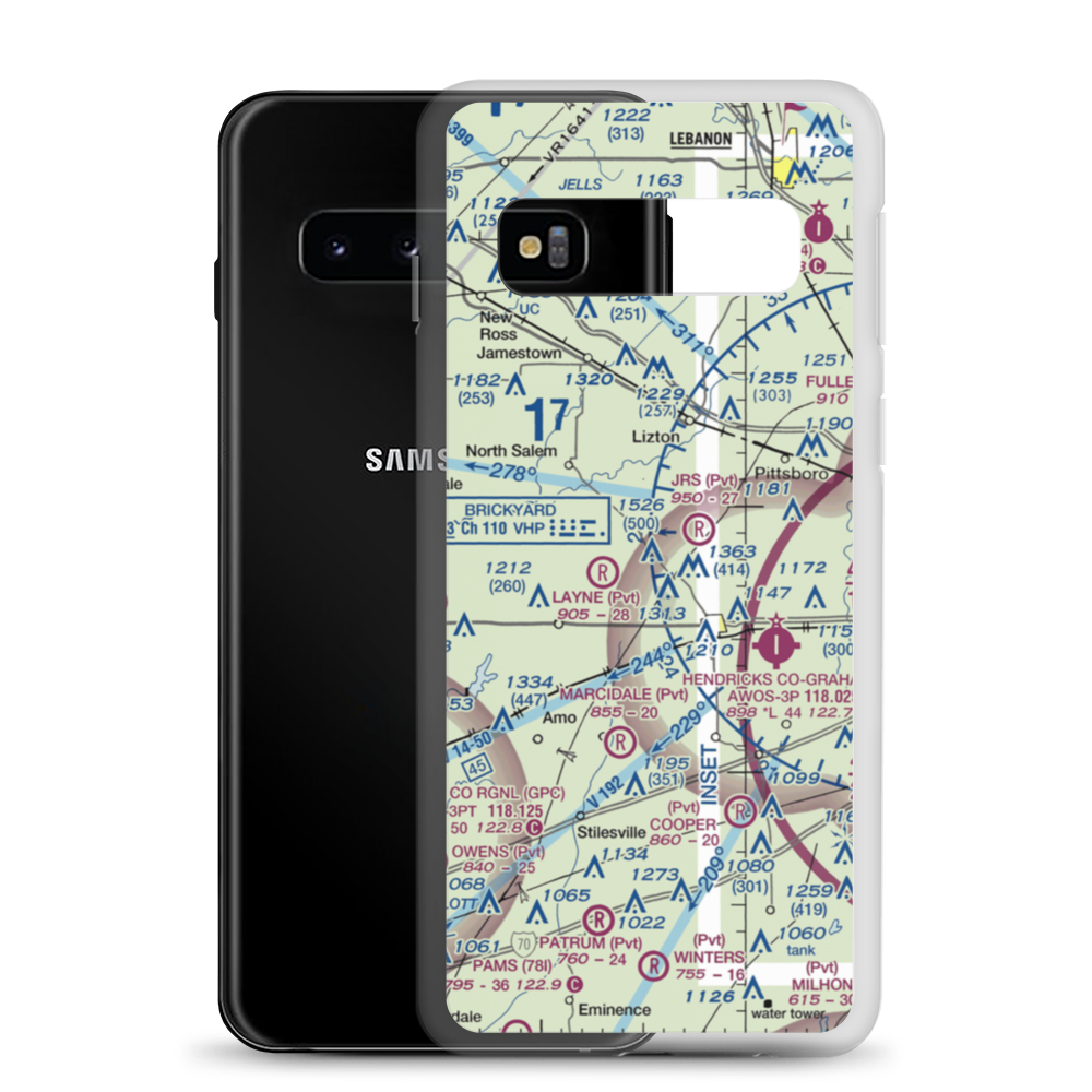 Meadors Field (II82) VFR Sectional Samsung Case Samsung Galaxy S10 model shown