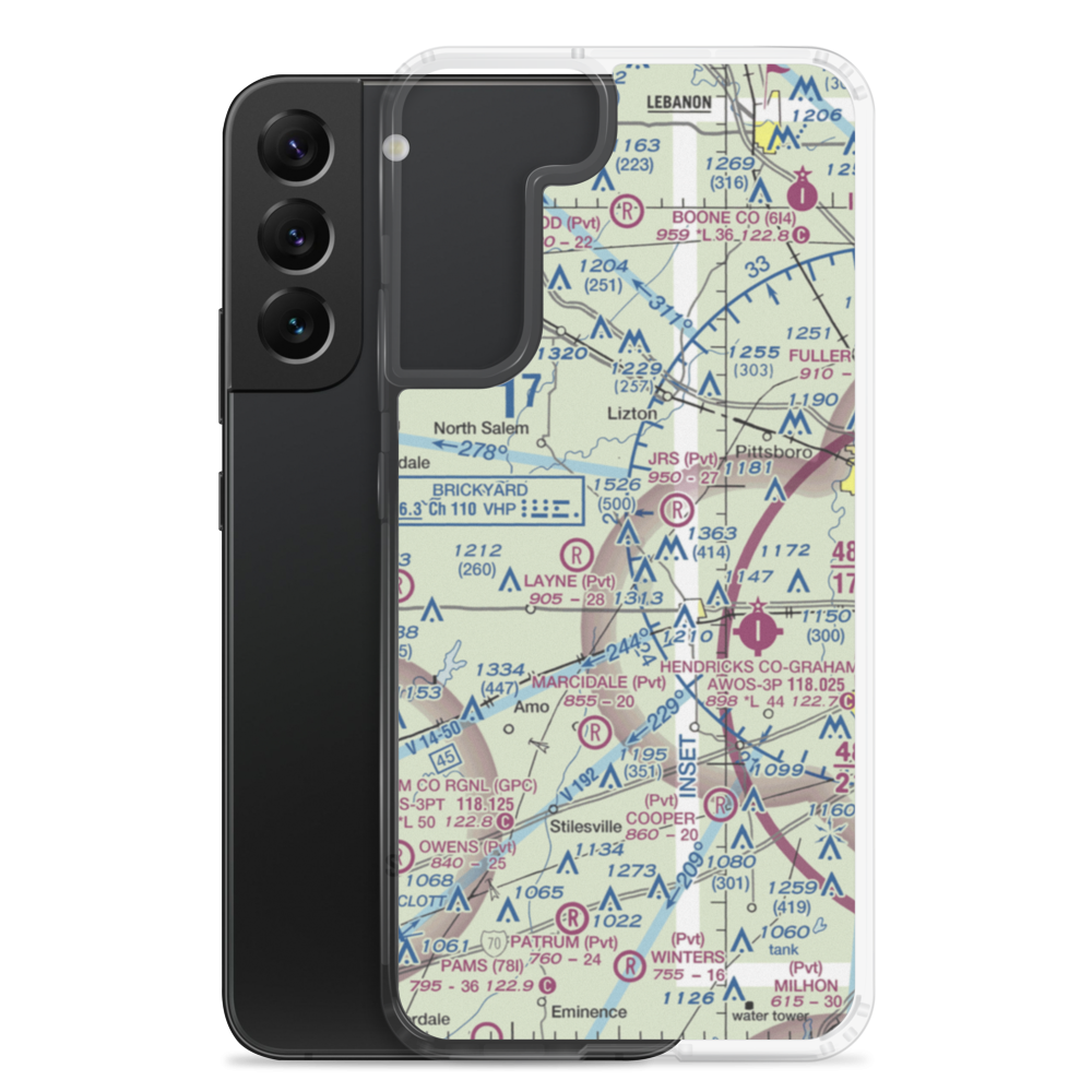 Meadors Field (II82) VFR Sectional Samsung Case Samsung Galaxy S22 Plus model shown