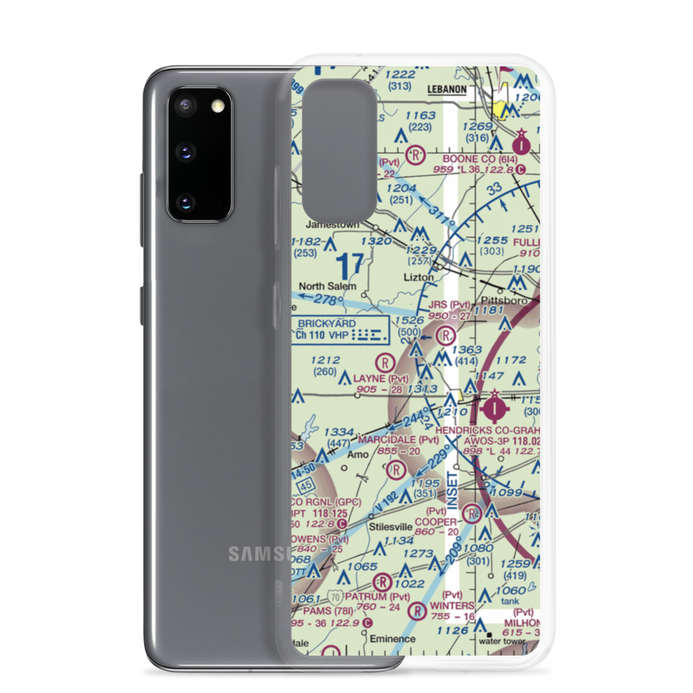 Meadors Field (II82) VFR Sectional Samsung Case Samsung Galaxy S20 model shown