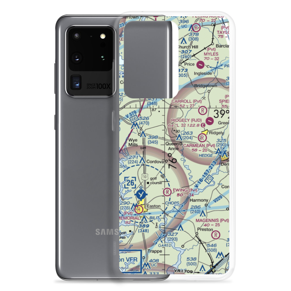 Meadow Brook Airport (MD09) VFR Sectional Samsung Case Samsung Galaxy S20 Ultra model shown