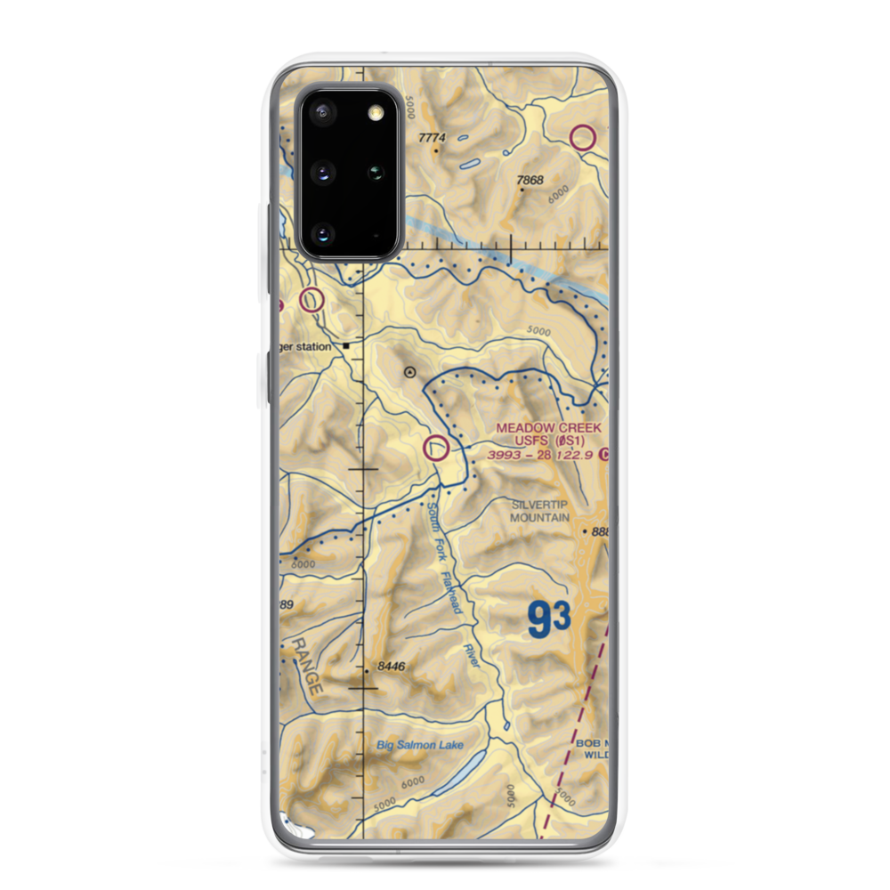 Meadow Creek Usfs Airport (0S1) VFR Sectional Samsung Case Samsung Galaxy S20 Plus model shown
