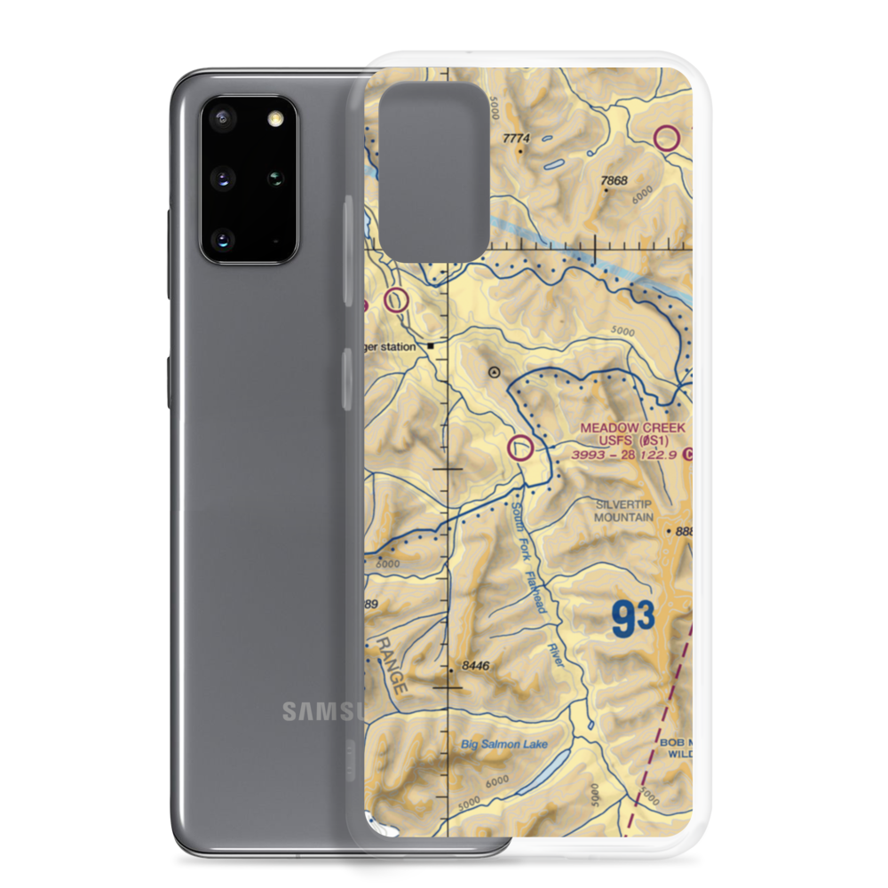 Meadow Creek Usfs Airport (0S1) VFR Sectional Samsung Case Samsung Galaxy S20 Plus model shown