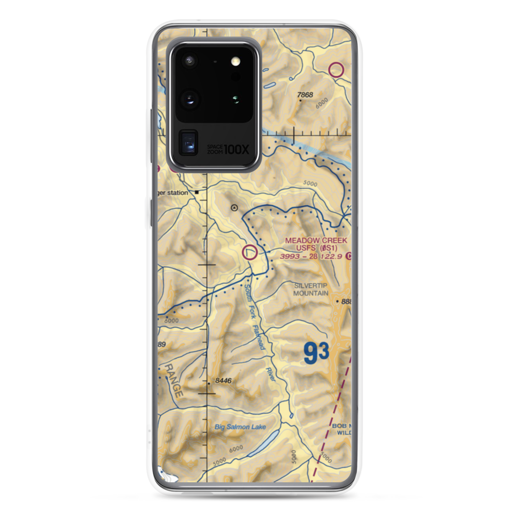 Meadow Creek Usfs Airport (0S1) VFR Sectional Samsung Case Samsung Galaxy S20 Ultra model shown