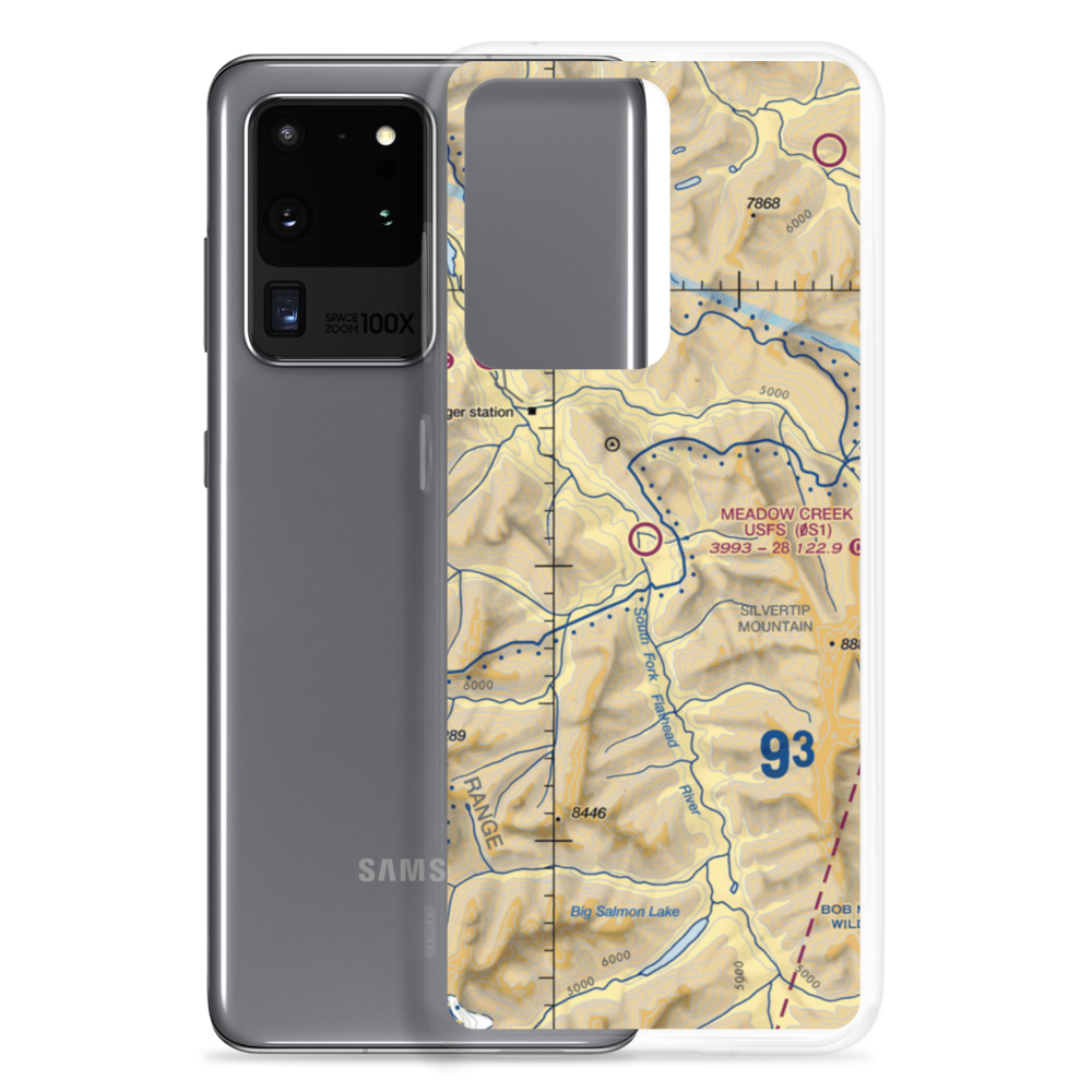 Meadow Creek Usfs Airport (0S1) VFR Sectional Samsung Case Samsung Galaxy S20 Ultra model shown